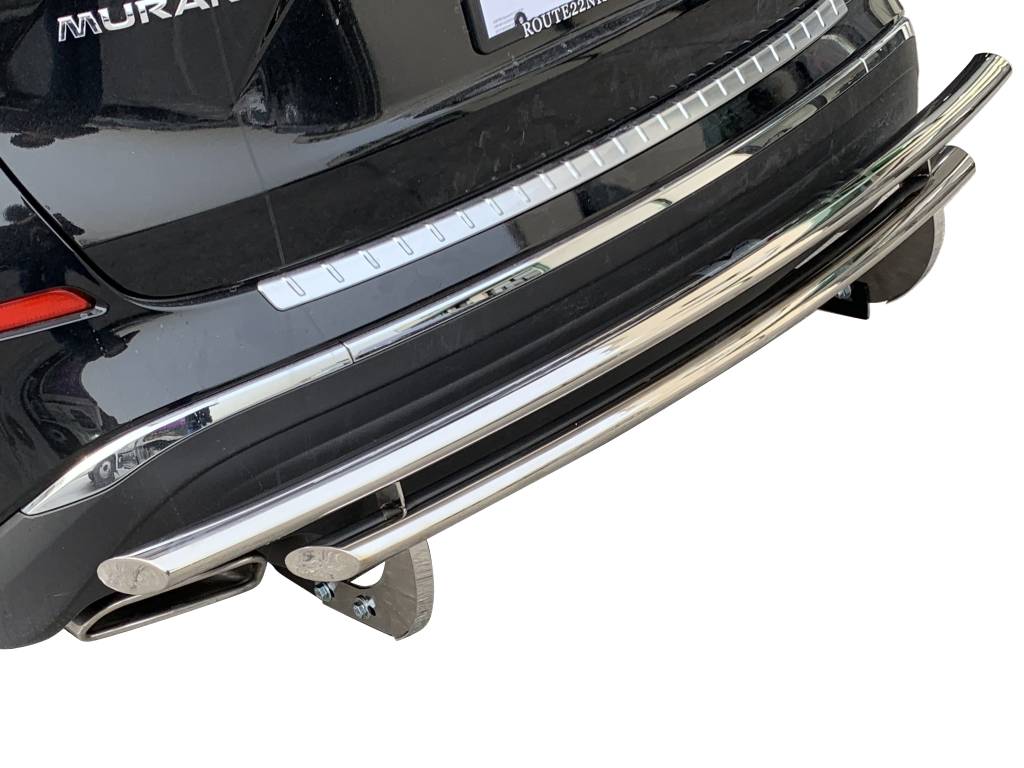 Stainless Steel Rear Bumper Protector Sill Plate Cover For Mercedes