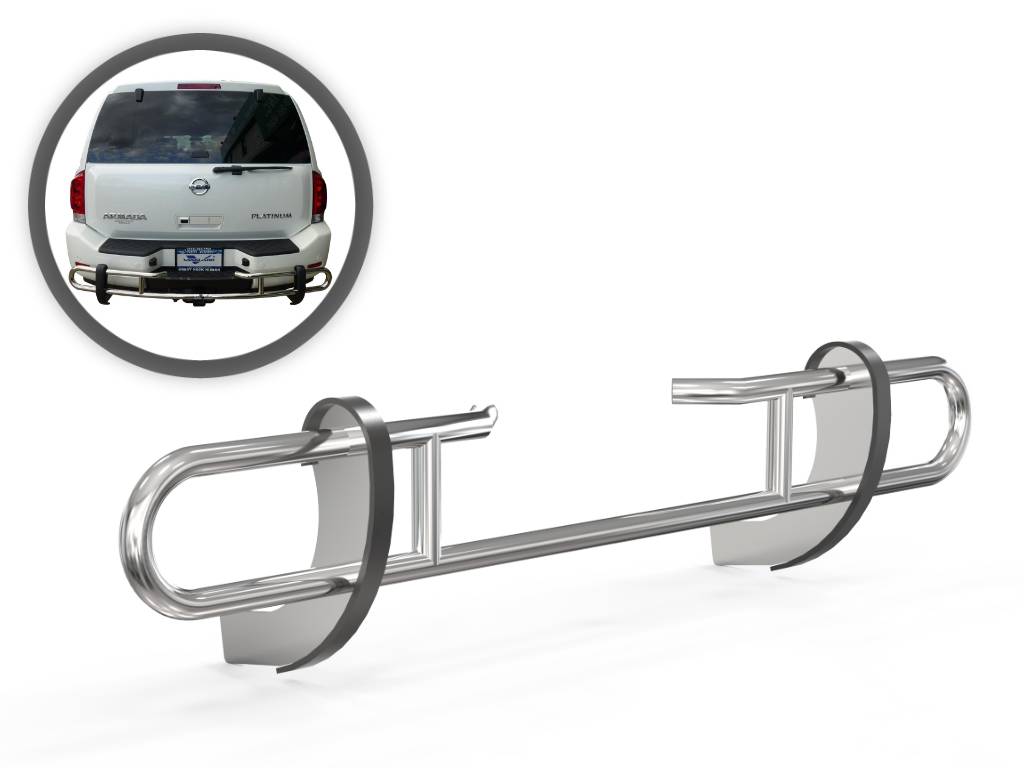 Vanguard Off-Road Stainless Steel Double Tube Rear Bumper Guard