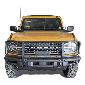 Vanguard Off-Road - Vanguard Black Powdercoat Brush Guard | Compatible with 21-23 Ford Bronco Excludes Ford Performance [EXCLUDES RAPTOR]