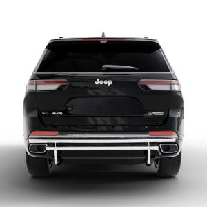Vanguard Off-Road - Vanguard Off-Road Stainless Steel Double Layer Rear Bumper Guard VGRBG-1018-2355SS