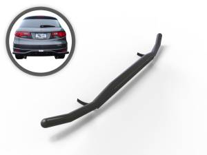 Vanguard Off-Road - Vanguard Off-Road Black Powdercoat Single Tube Rear Bumper Guard With Skid Plate VGRBG-0237-1191BK