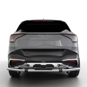 Vanguard Off-Road - Vanguard Off-Road Stainless Steel Pintle Rear Bumper Guard VGRBG-1277-2457SS
