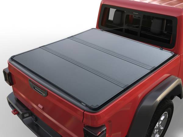 Vanguard Off-Road - Vanguard Off-Road Hard Folding Truck Bed Tonneau Cover VGHT-022 Fits 2016 - 2022 Toyota Tacoma w/ OE Track System 6' 2" Bed (73.7") …