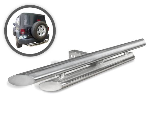 Vanguard Off-Road - VANGUARD VGPDB-1024SS Stainless Steel Classic Double Layer Hitch Step | Compatible with Universal Models Universal Models