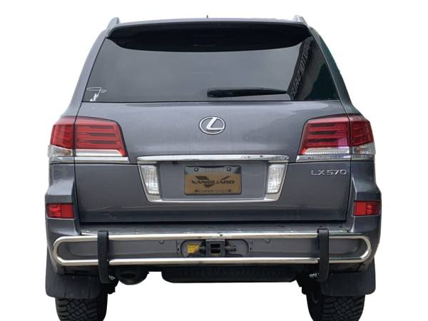 Vanguard Off-Road - VANGUARD VGRBG-0185-0754SS Stainless Steel Double Tube Rear Bumper Guard | Compatible with 08-22 Lexus LX570