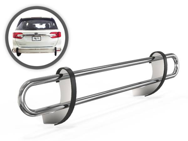 Vanguard Off-Road - Vanguard Off-Road Stainless Steel Double Tube Rear Bumper Guard VGRBG-0528-1805SS