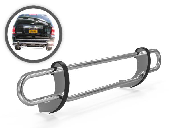 Vanguard Off-Road - Vanguard Off-Road Stainless Steel Double Tube Rear Bumper Guard VGRBG-0554SS