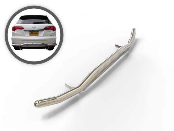 Vanguard Off-Road - Vanguard Off-Road Stainless Steel Single Tube Rear Bumper Guard With Skid Plate VGRBG-0713-0896SS