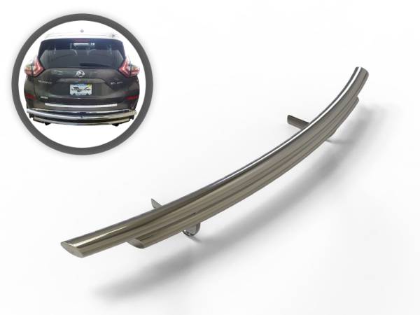 Vanguard Off-Road - Vanguard Off-Road Stainless Steel Double Layer Rear Bumper Guard VGRBG-0777-0544SS