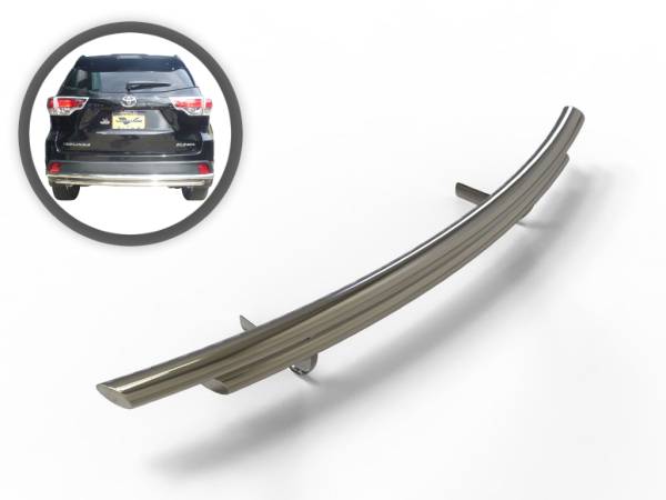 Vanguard Off-Road - Vanguard Off-Road Stainless Steel Double Layer Rear Bumper Guard VGRBG-0779SS