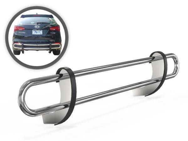 Vanguard Off-Road - Vanguard Off-Road Stainless Steel Double Tube Rear Bumper Guard VGRBG-0798SS