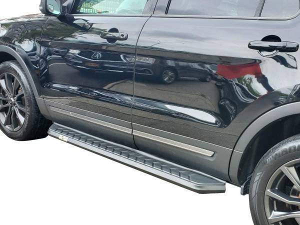 Vanguard Off-Road - VANGUARD VGSSB-2185-1261AL Black F1 Style Running Boards | Compatible with 09-17 Chevrolet Traverse / 07-16 GMC Acadia Excludes Denali Models/ 07-09 Saturn Outlook