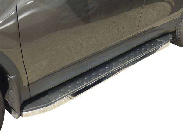 Vanguard Off-Road - VANGUARD VGSSB-0795-1215AL Polished Chrome F2 Style Running Boards | Compatible with 13-18 Toyota RAV4 Excludes TRD Models