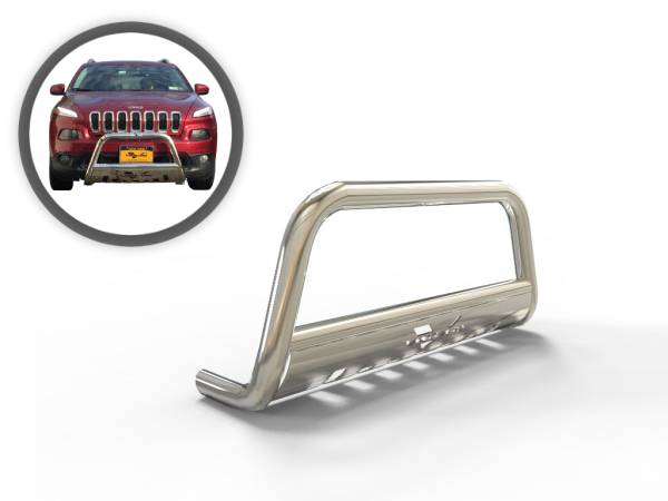 Vanguard Off-Road - Vanguard Stainless Steel Classic Bull Bar | Compatible with 14-24 Jeep Cherokee