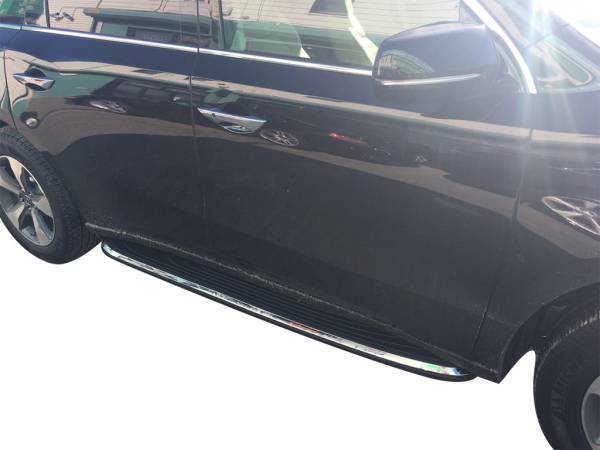 Vanguard Off-Road - VANGUARD VGSSB-0958-1922AL Black OE Style Running Boards | Compatible with 17-21 Acura MDX