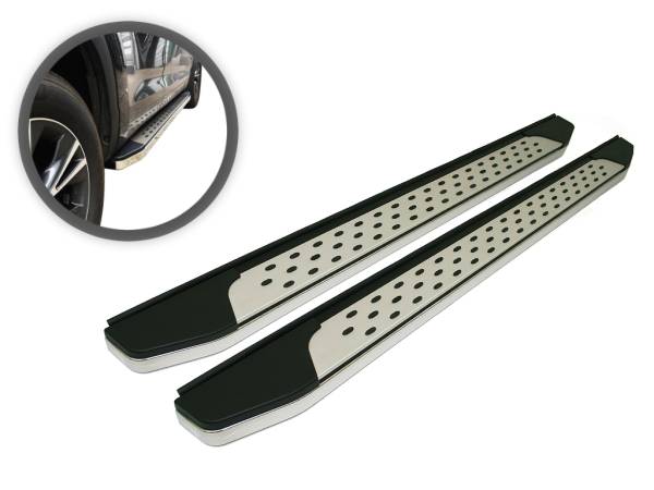 Vanguard Off-Road - VANGUARD VGSSB-1071-1261AL Polished Chrome F2 Style Running Boards | Compatible with 09-17 Chevrolet Traverse / 07-16 GMC Acadia Excludes Denali Models/ 07-09 Saturn Outlook