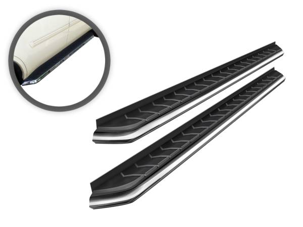 Vanguard Off-Road - VANGUARD VGSSB-1167-1204AL Black F1 Style Running Boards | Compatible with 14-24 Toyota 4Runner Exclude Limited