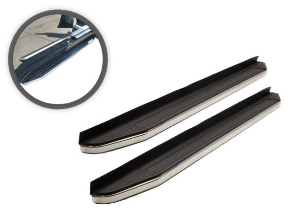 Vanguard Off-Road - VANGUARD VGSSB-1198-1922AL Black F6 Style Running Boards | Compatible with 17-22 Acura MDX