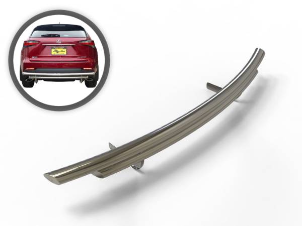Vanguard Off-Road - Vanguard Off-Road Stainless Steel Double Layer Rear Bumper Guard VGRBG-0899-1176SS