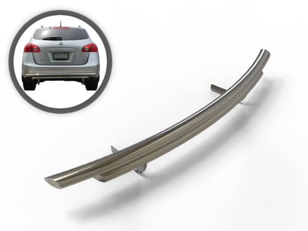 Vanguard Off-Road - VANGUARD VGRBG-0899-1984SS Stainless Steel Double Layer Rear Bumper Guard | Compatible with 19-22 Toyota C-HR