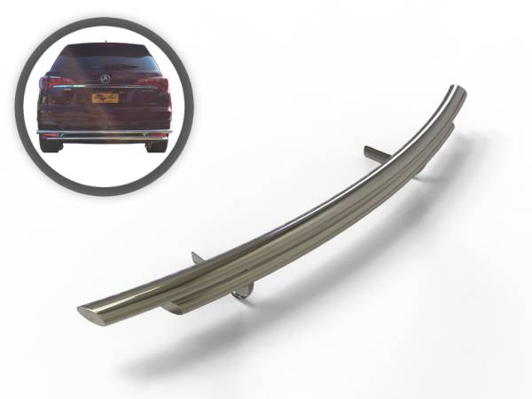 Vanguard Off-Road - Vanguard Off-Road Stainless Steel Double Layer Rear Bumper Guard VGRBG-0923-0896SS