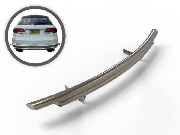Vanguard Off-Road - VANGUARD VGRBG-1018-0286SS Stainless Steel Double Layer Rear Bumper Guard | Compatible with 07-12 Acura RDX