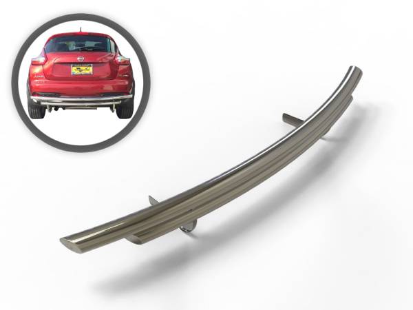 Vanguard Off-Road - VANGUARD VGRBG-1018-0745SS Stainless Steel Double Layer Rear Bumper Guard | Compatible with 11-17 Nissan Juke Excludes Nismo Models