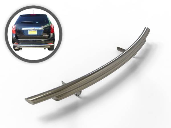 Vanguard Off-Road - VANGUARD VGRBG-1018-1117SS Stainless Steel Double Layer Rear Bumper Guard | Compatible with 10-17 Chevrolet Equinox / 10-17 GMC Terrain