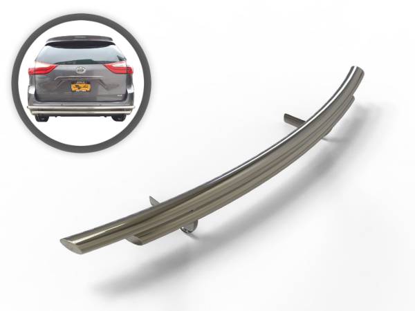 Vanguard Off-Road - Vanguard Off-Road Stainless Steel Double Layer Rear Bumper Guard VGRBG-1039-1118SS