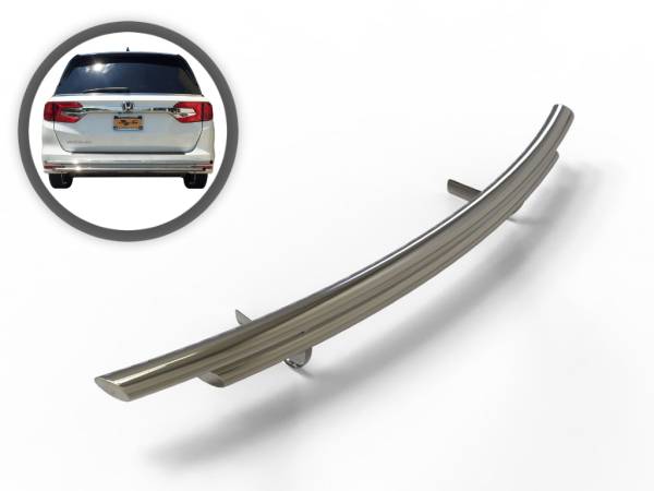Vanguard Off-Road - Vanguard Off-Road Stainless Steel Double Layer Rear Bumper Guard VGRBG-1039-1805SS