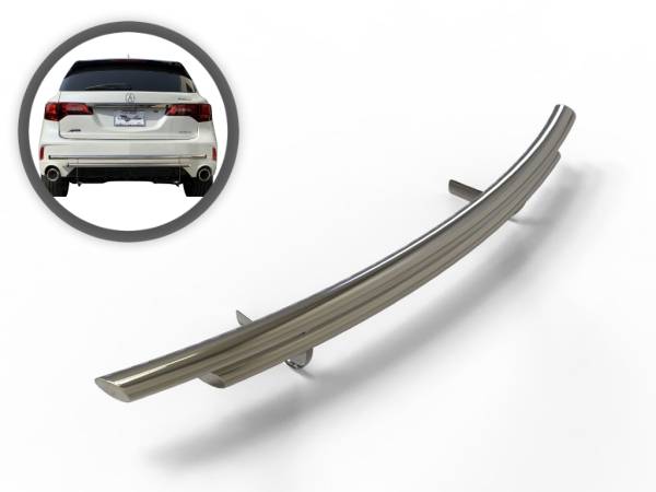 Vanguard Off-Road - Vanguard Off-Road Stainless Steel Double Layer Rear Bumper Guard VGRBG-1236-2168SS