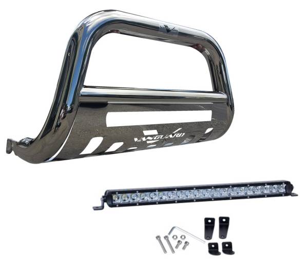 Vanguard Off-Road - VANGUARD VGUBG-1934-1178SS Stainless Steel LED Bull Bar | Compatible with 10-24 Lexus GX460 / 03-09 Lexus GX470 / 03-24 Toyota 4Runner Excludes TRD Models