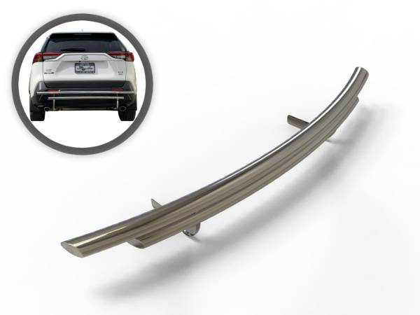 Vanguard Off-Road - Vanguard Off-Road Stainless Steel Double Layer Rear Bumper Guard VGRBG-1999SS