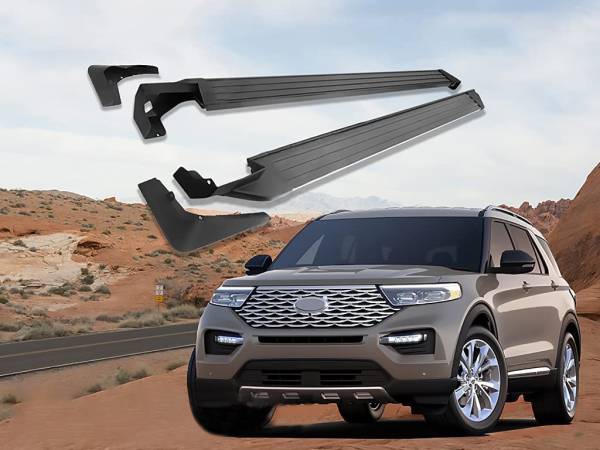 Vanguard Off-Road - Vanguard Black OE Style Running Boards | Compatible with 20-24 Ford Explorer