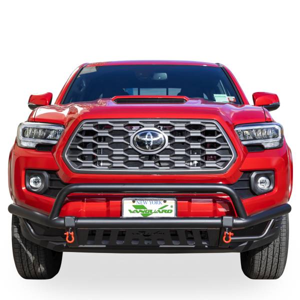 Vanguard Off-Road - VANGUARD VGUBG-1784BK-RLED Black Powdercoat Endurance Runner 4.5in Round LED Kit | Compatible with 05-23 Toyota Tacoma Excludes TRD Models