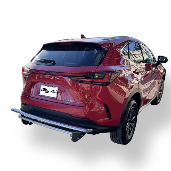 Vanguard Off-Road - Vanguard Stainless Steel Double Layer Rear Bumper Guard compatible with 22-23 Lexus NX 250 / 22-23 Lexus NX 350 / 22-23 Lexus NX 350h / 22-23 Lexus NX 450h+