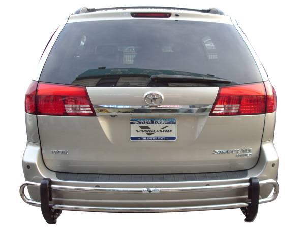 Vanguard Off-Road - VANGUARD VGRBG-0528-2263SS Stainless Steel Double Tube Rear Bumper Guard | Compatible with 21-24 Toyota Sienna