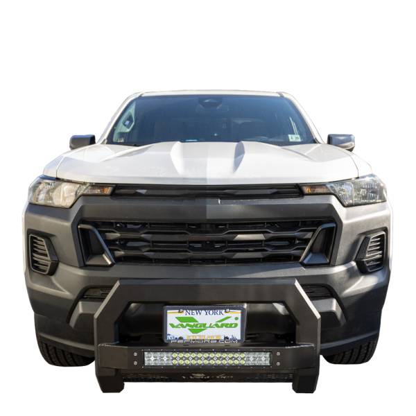 Vanguard Off-Road - Vanguard Off-Road Black Powdercoat Vantage Bull Bar VGUBG-2143-2148BK-LED