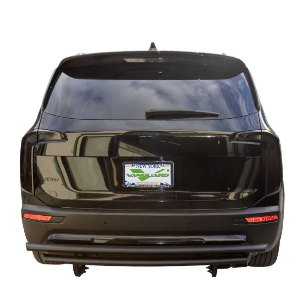 Vanguard Off-Road - Vanguard Off-Road Black Powdercoat Double Layer Rear Bumper Guard VGRBG-AGED-BEHBBK