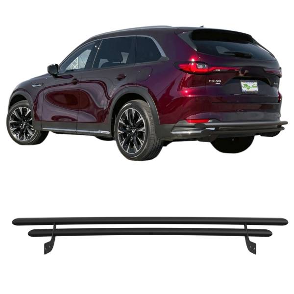 Vanguard Off-Road - Vanguard Off-Road Black Powdercoat Double Layer Rear Bumper Guard VGRBG-AGFO-BEECBK