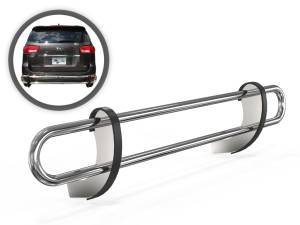 VANGUARD VGRBG-0528-1122SS Stainless Steel Double Tube Rear Bumper Guard | Compatible with 15-22 Kia Sedona