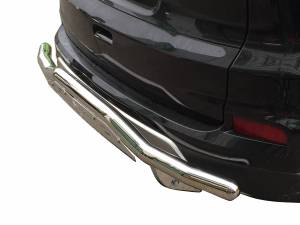 Vanguard - Vanguard Stainless Steel Single Tube Rear Bumper Guard With Skid Plate VGRBG-0713-0725SS - Image 3