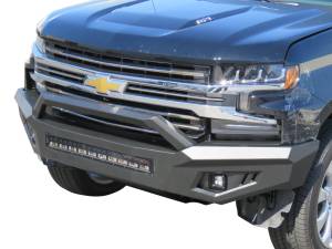 Heavy Duty Bumpers and Grilles - Front Bumpers - Vanguard Off-Road - Vanguard Off-Road Black HD Bumper with Hoop VGHDB-2208-2209BK