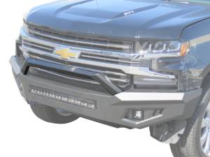 Heavy Duty Bumpers and Grilles - Front Bumpers - Vanguard Off-Road - VANGUARD VGHDB-2209BK Black HD Bumper Hoop Only | Compatible with 19-24 Chevrolet Silverado 1500 Excluding 2020+ Diesel Models