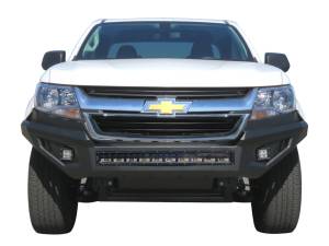 Heavy Duty Bumpers and Grilles - Front Bumpers - Vanguard Off-Road - VANGUARD VGHDB-2213BK Black HD Bumper | Compatible with 15-23 Chevrolet Colorado Excluding ZR2
