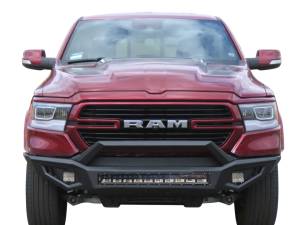 Replacement HD Bumpers and Grilles - Front Bumpers - Vanguard - Vanguard Black HD Bumper with Hoop VGHDB-2215-2216BK