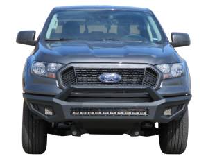 Heavy Duty Bumpers and Grilles - Front Bumpers - Vanguard Off-Road - Vanguard Off-Road Black HD Bumper with Hoop VGHDB-2219-2220BK