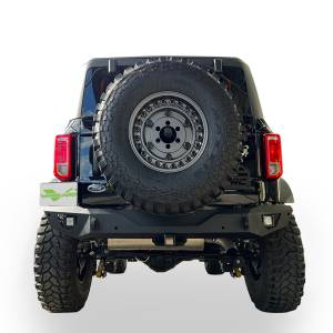 Heavy Duty Bumpers and Grilles - Rear Bumpers - Vanguard Off-Road - Vanguard Black HD Bumper compatible with 21-24 Ford Bronco