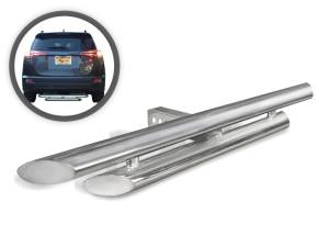 Roof & Hitch Accessories - Hitch Steps - Vanguard Off-Road - VANGUARD VGPDB-0573SS Stainless Steel Classic Double Layer Hitch Step | Compatible with Universal Models Universal Models