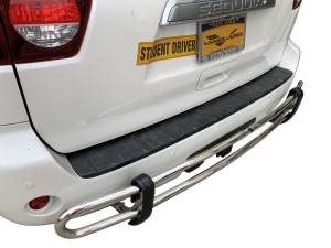 Vanguard Off-Road - VANGUARD VGRBG-0185-0754SS Stainless Steel Double Tube Rear Bumper Guard | Compatible with 08-22 Lexus LX570 - Image 3